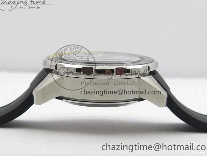 MIROTIME 0216 Aquatimer Chrono IW376702 SS BLS 1:1 Best Edition Black Dial on Black Rubber Strap A WellDesigned 7105